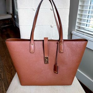 Michael Kors tote-Cognac with gold accent fixtures